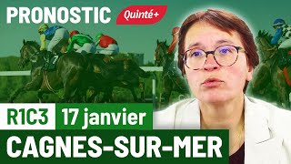 Pronostic PMU Quinté Flash à Cagnes sur Mer R1C3 du 17 janvier 2024 [upl. by Aihsas]