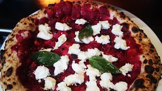 How to make Pizza Napolitana Beetroot Sauce with Burrata Cheese [upl. by Arual310]