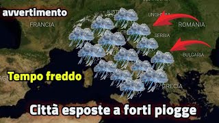 METOE  OTTIMA NOTIZIA FREDDO NEVE E GELO ARRIVA IN ITALIA [upl. by Esinrahs]