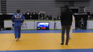 2021 Aus Judo Nationals Ririko Noda  Katelyn Boyd [upl. by Yunick527]