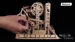 Robotime  DIY  Magic Crush Tower coaster LG504 updated [upl. by Ogden263]