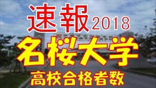 【速報】名桜大学 2018年平成30年 合格者数高校別ランキング [upl. by Ayirp]