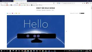 Tutorial  using Kinect SDK with Visual Studio [upl. by Ariaic]