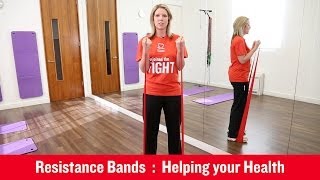 British Heart Foundation  Using Resistance Bands [upl. by Enelyahs655]