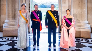 Luxembourg Grand Duke and Grand Duchess State visit to King Philippe and Queen Mathilde [upl. by Heddie274]