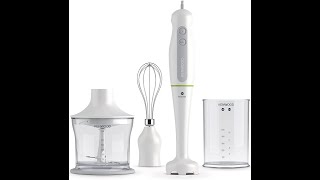 KENWOOD Hand Blender  HDP109WG  500ml Chopper  Stainless Steel  Tri blade  White  600W [upl. by Coveney]