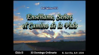 Del Salmo 15 Enséñame Señor el Camino de la Vida [upl. by Afrika]