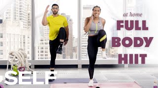 30Minute HIIT Cardio Workout with Warm Up  No Equipment at Home  SELF [upl. by Hut]