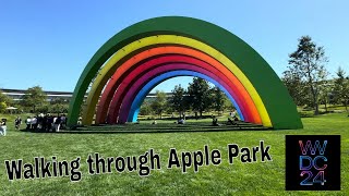 Walking through Apple Park  WWDC 24  No Commentary [upl. by Navert]