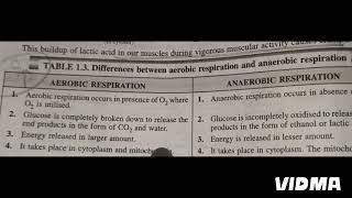 Difference between aerobic and anaerobic respiration  Respiration [upl. by Sateia]