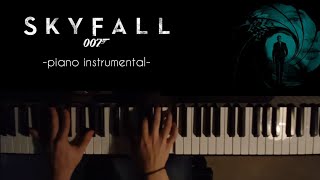 Skyfall Piano Instrumental piano adele skyfall [upl. by Carmena]