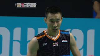 Dubai World Superseries Finals 2017  Badminton F M5MS  Viktor Axelsen vs Lee Chong Wei [upl. by Cheney]