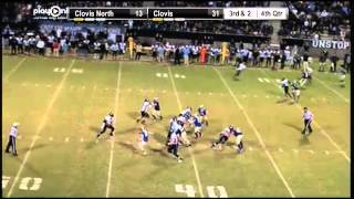 Clovis North QB Christian Rossi Finds WR Tymon Locklin for a 36 Yard TD Pass [upl. by Rhoads918]