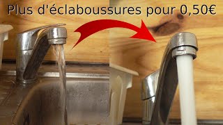 Robinet de cuisine qui éclabousse Solution comment nettoyer et déboucher lembout buse mousseur [upl. by Oriel]