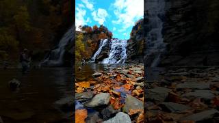 Ithaca Falls  Ithaca NY 🍂 waterfalls hiking vlogs [upl. by Lockhart]