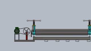 Roller bending machine l sheet metal bending machine design animation [upl. by Edrick]