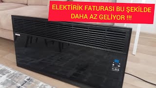 ELEKTRİKLİ ISITICI İLE BİR AYDA NE KADAR FATURA GELİR ELEKTRİKLİ ŞÖMİNE [upl. by Ahsemed381]