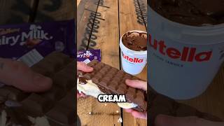 CRAZY Chocolate Ice Cream Hack shorts [upl. by Atnwahs]