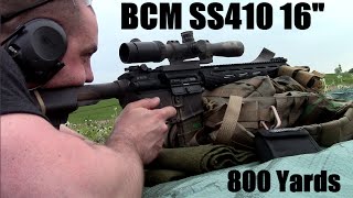 BCM SS410 16quot AR15 at 800 Yards  12quot Challenge Targets 77gr OTM [upl. by Koehler]