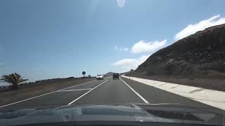 Driving in Playa Blanca  Airport to Playa Blanca [upl. by Amhsirak63]