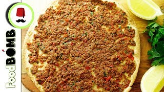 123 Turkse Pizza maken met Wrap  Wrap Lahmacun  Foodbomb [upl. by Yolane835]