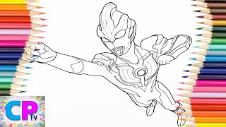 Ultraman Ginga Coloring PagesPicture of Flying GingaColoring Pages Tv [upl. by Wylen]