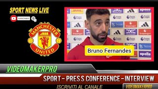 Bruno Fernandes interview postmatch Manchester UnitedTottenham 03 [upl. by Icram]