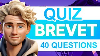 QUIZ BREVET  40 Questions pour vous TESTER 🧠🧬 [upl. by Euqinot]