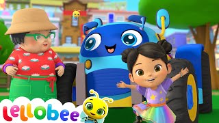 Ellas Tractor Dance Adventure  Wheels on The Tractor 🌻Lellobee City Farm  Kids Playhouse Song [upl. by Ahsieken334]