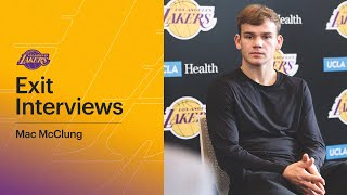 Mac McClung  202122 Lakers Exit Interviews [upl. by Jocko]