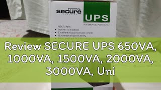 Review SECURE UPS 650VA 1000VA 1500VA 2000VA 3000VA Uninterruptible Power Supply for pc laptop [upl. by Bartholemy]