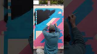 Composition 31 Aerosol Paint on Canvas timelapse [upl. by Sajet933]