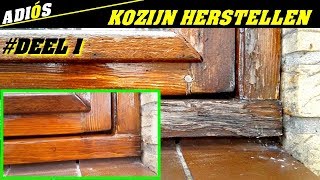 KOZIJN REPAREREN  Blanke lak herstellen [upl. by Victorine]