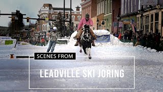 SCENES FROM  Leadville Ski Joring [upl. by Omsare]