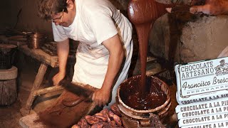 CHOCOLATE artesano del siglo XIX Receta y elaboración tradicional a la piedra  Documental [upl. by Nady849]