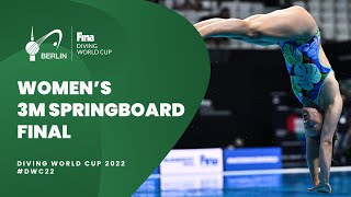 LIVE  Diving WORLD CUP 2022  Berlin  FINAL  3m Springboard  Men [upl. by Olegnaleahcim]