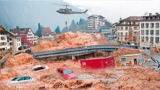 Switzerland is in chaos Horrific Flood destroyed roads and houses in Zermatt resort [upl. by Theresa]