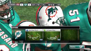 Madden 12 Wildcat Trick Play Ft Miami Dolphins [upl. by Nilyak469]