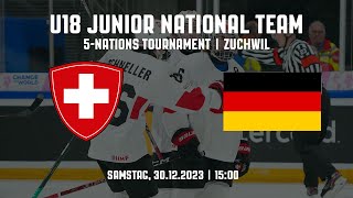 U18 Switzerland vs Germany  5Nations Tournament  Zuchwil SUI [upl. by Neenej]