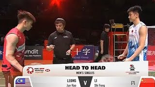 Li Shi Feng CHN vs Leong Jun Hao mas  finals Kumamoto Masters Japan 2024 [upl. by Ennaira]