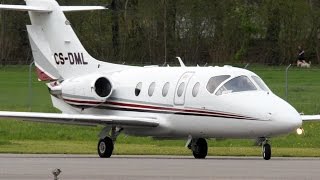 Raytheon Hawker 400XP Take Off at Airport BernBelp [upl. by Notsehc]