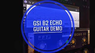 GSi Echo B2 Binson Echorec Retro Tape Echo on Guitar amp Drums Riffler Beta [upl. by Acinaj]