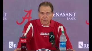 Nick Saban talks OPPORTUNITIES on Alabama football with media ahead of NMSU  SEC News [upl. by Iover]