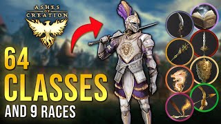 Ashes of Creation ALL 64 classes and races explained [upl. by Jem]