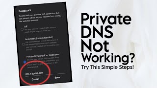 Fix Adguard Private DNS Not Working on Android  Simple Solution [upl. by Chatterjee554]