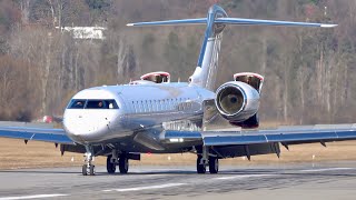 Bombardier Global 7500 N48EN Landing at Bern [upl. by Aivon]