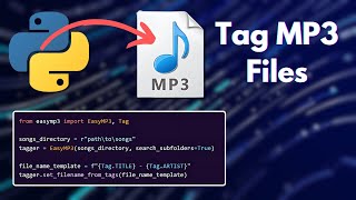 How To Tag MP3 Files in Python easymp3 demo [upl. by Letnwahs]