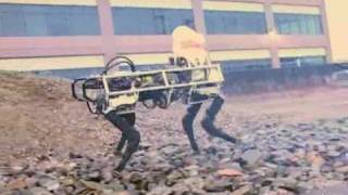 Boston Dynamics BigDog Robot  the Army mule [upl. by Nohsid655]