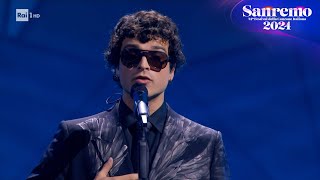 Sanremo 2024  Leo Gassmann canta quotTutto il resto è noiaquot [upl. by Idnahs806]