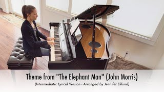 Theme from quotThe Elephant Manquot John Morris Piano Sheet Music Intermediate Lyrical Version [upl. by Talyah]